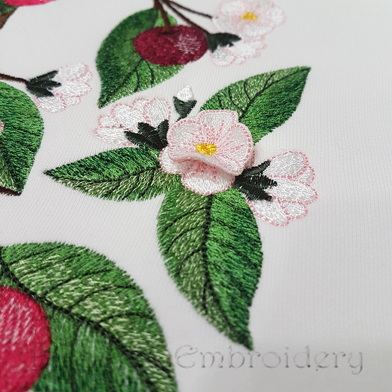 Set of machine embroidery designs Cherry Blossom – Birochka Embroidery